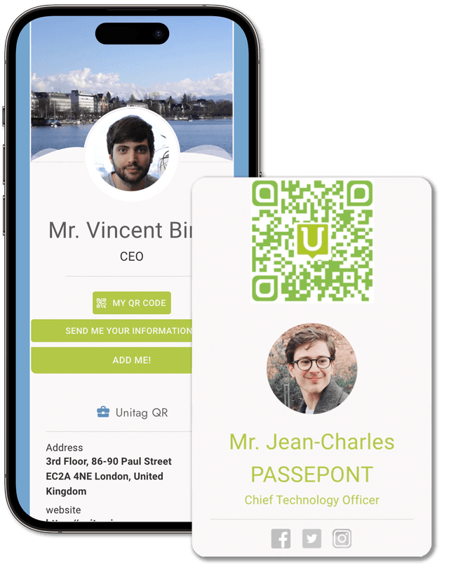 showcase vCard Pro Digital business card for enterprise